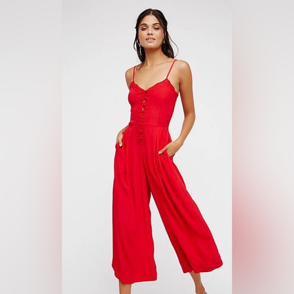 Free People Eileen Wide Leg Jumpsuit